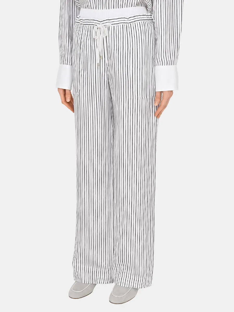 Брюки из вискозы и шелка