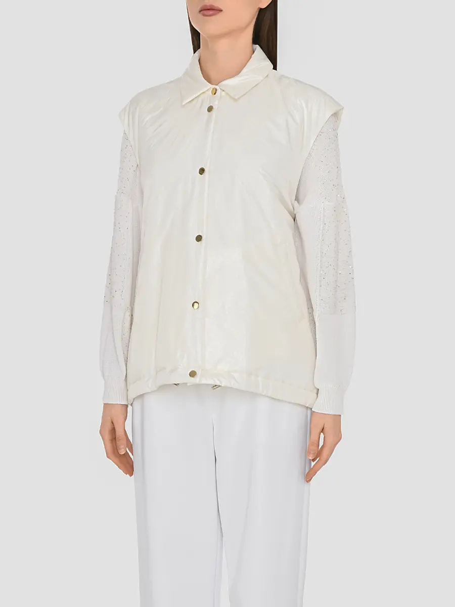 Жилет однотонный