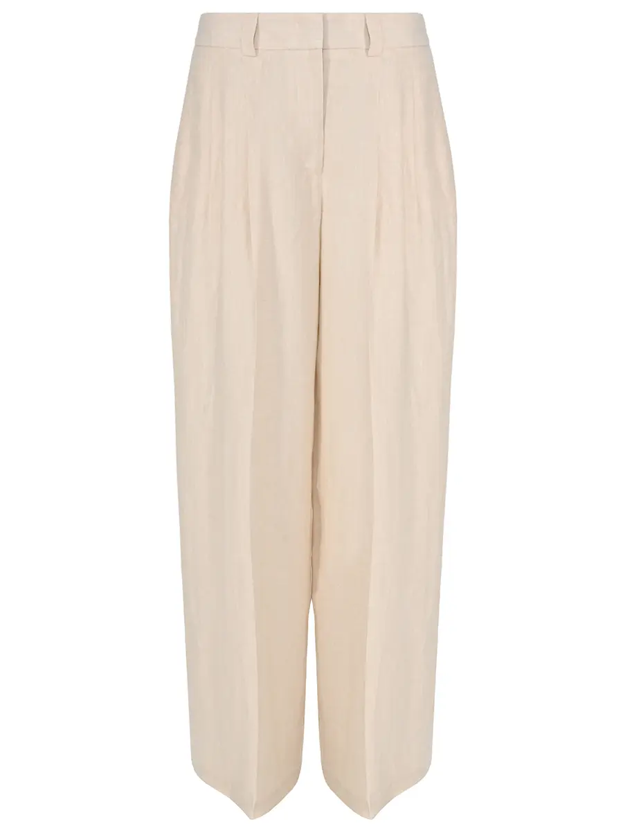 Брюки льняные