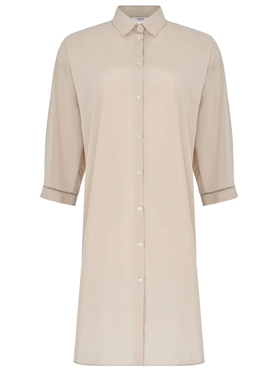 Блуза однотонная