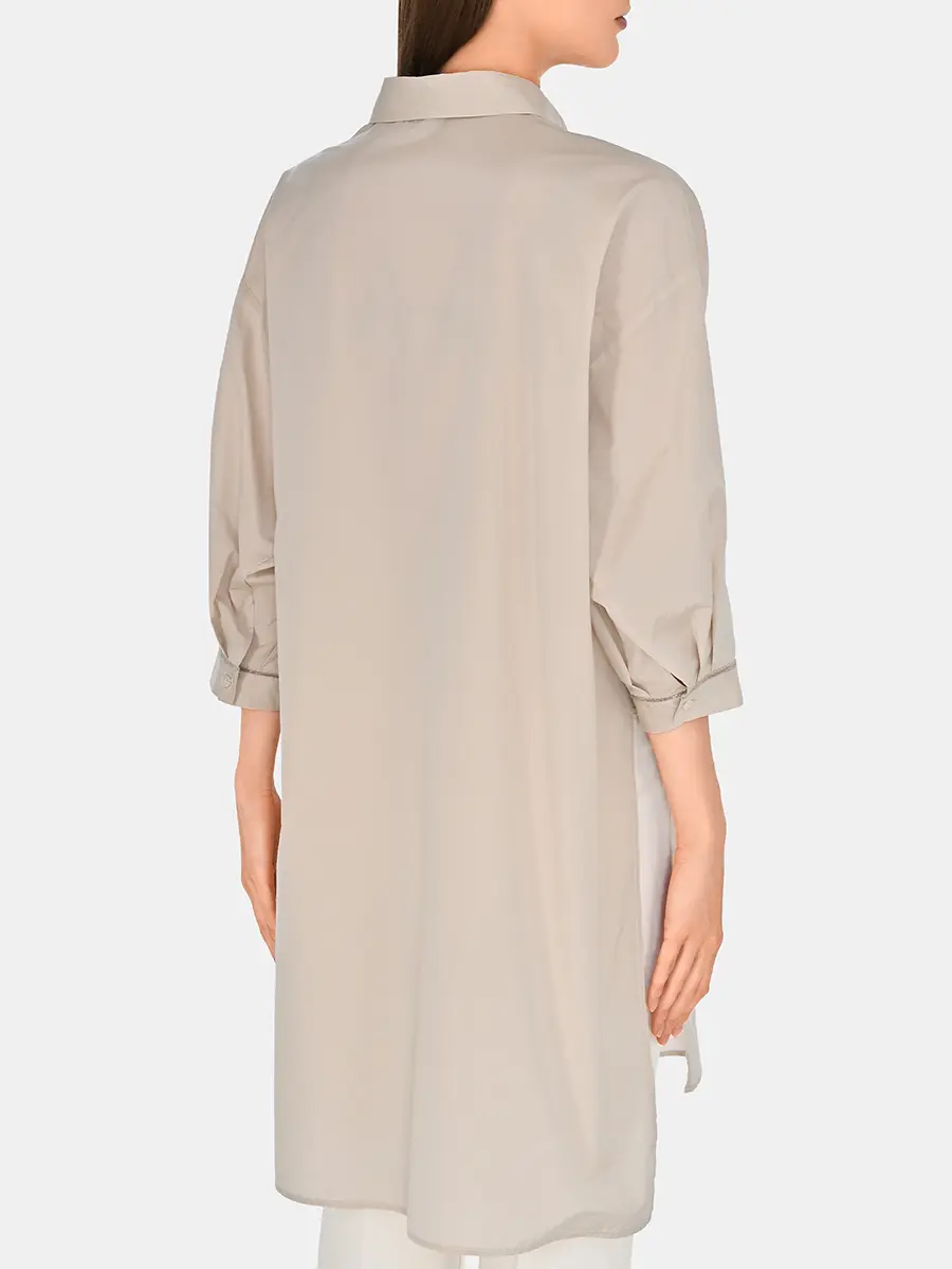 Блуза однотонная