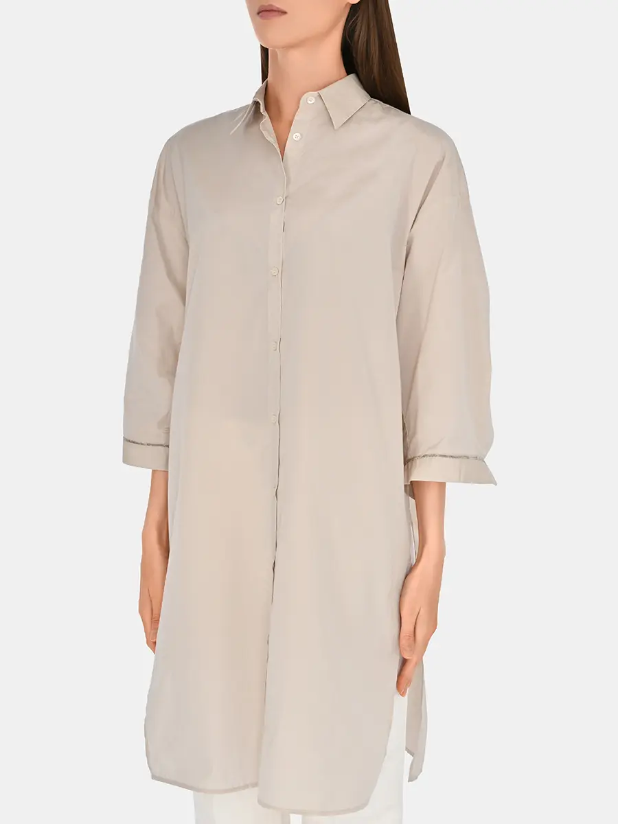 Блуза однотонная