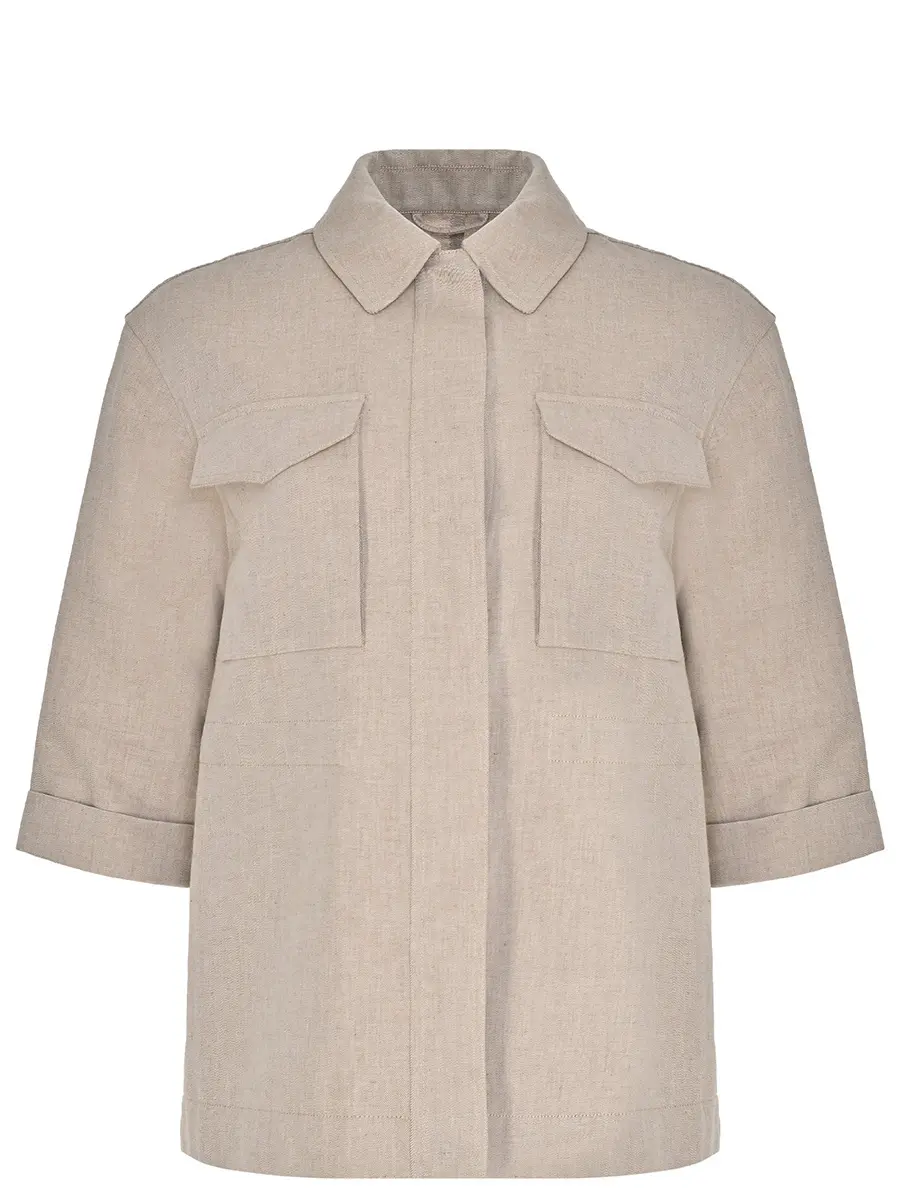 Куртка из хлопка и льна