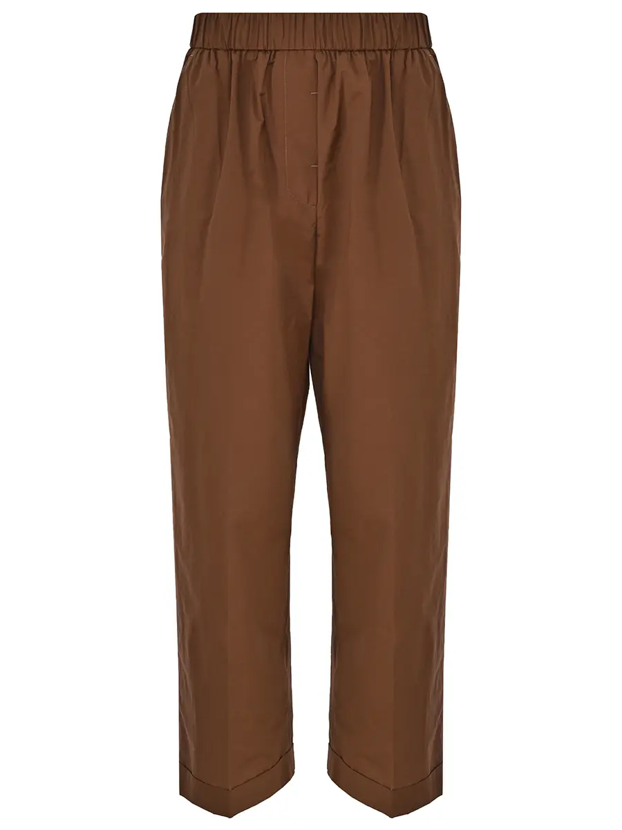 Брюки однотонные