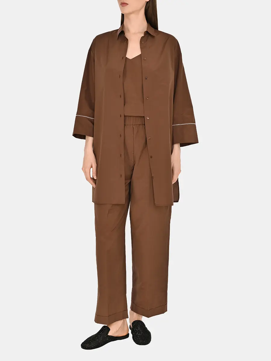 Рубашка однотонная