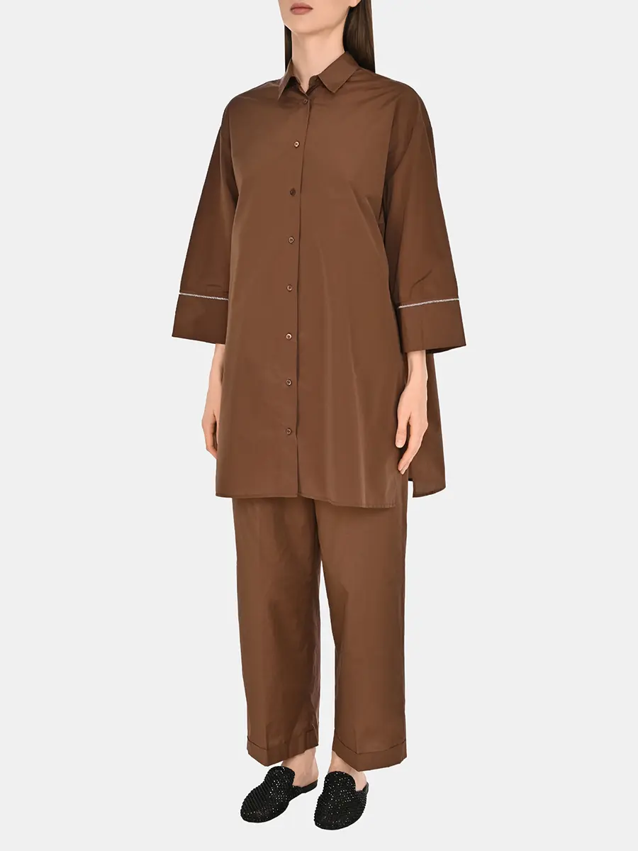 Рубашка однотонная