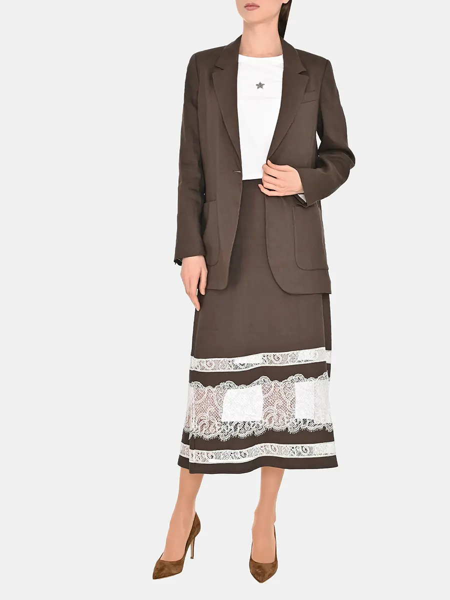 Юбка льняная