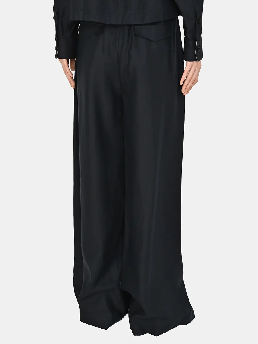 Брюки изо льна и шелка