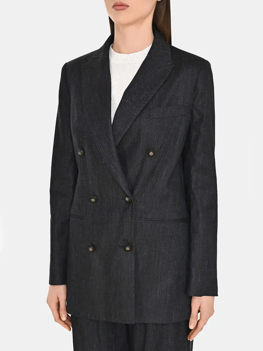 Пиджак изо льна и вискозы