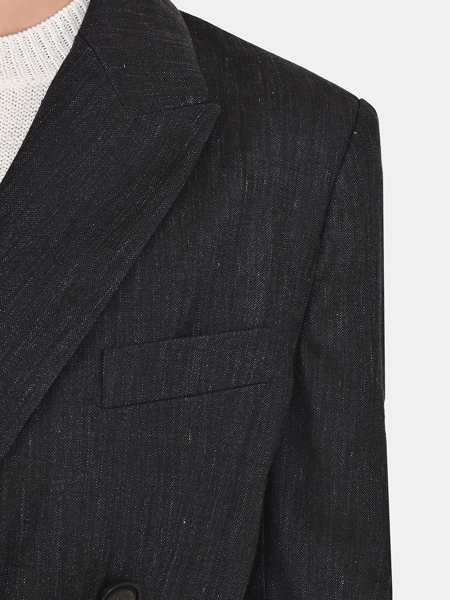 Пиджак изо льна и вискозы