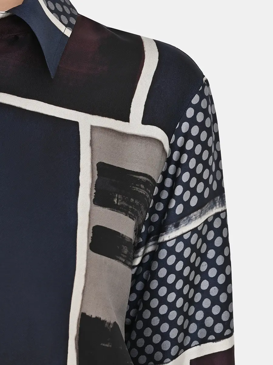 Блуза шелковая