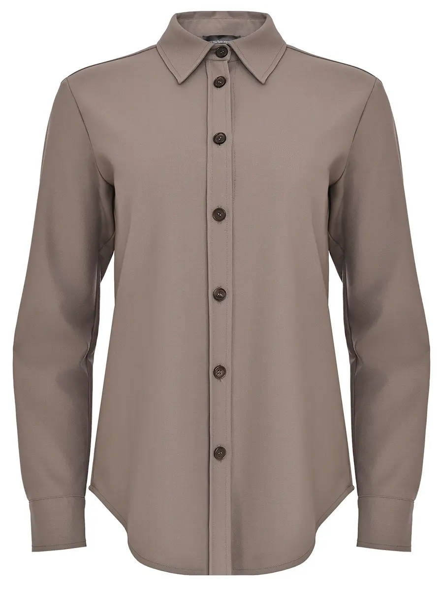 Блуза однотонная