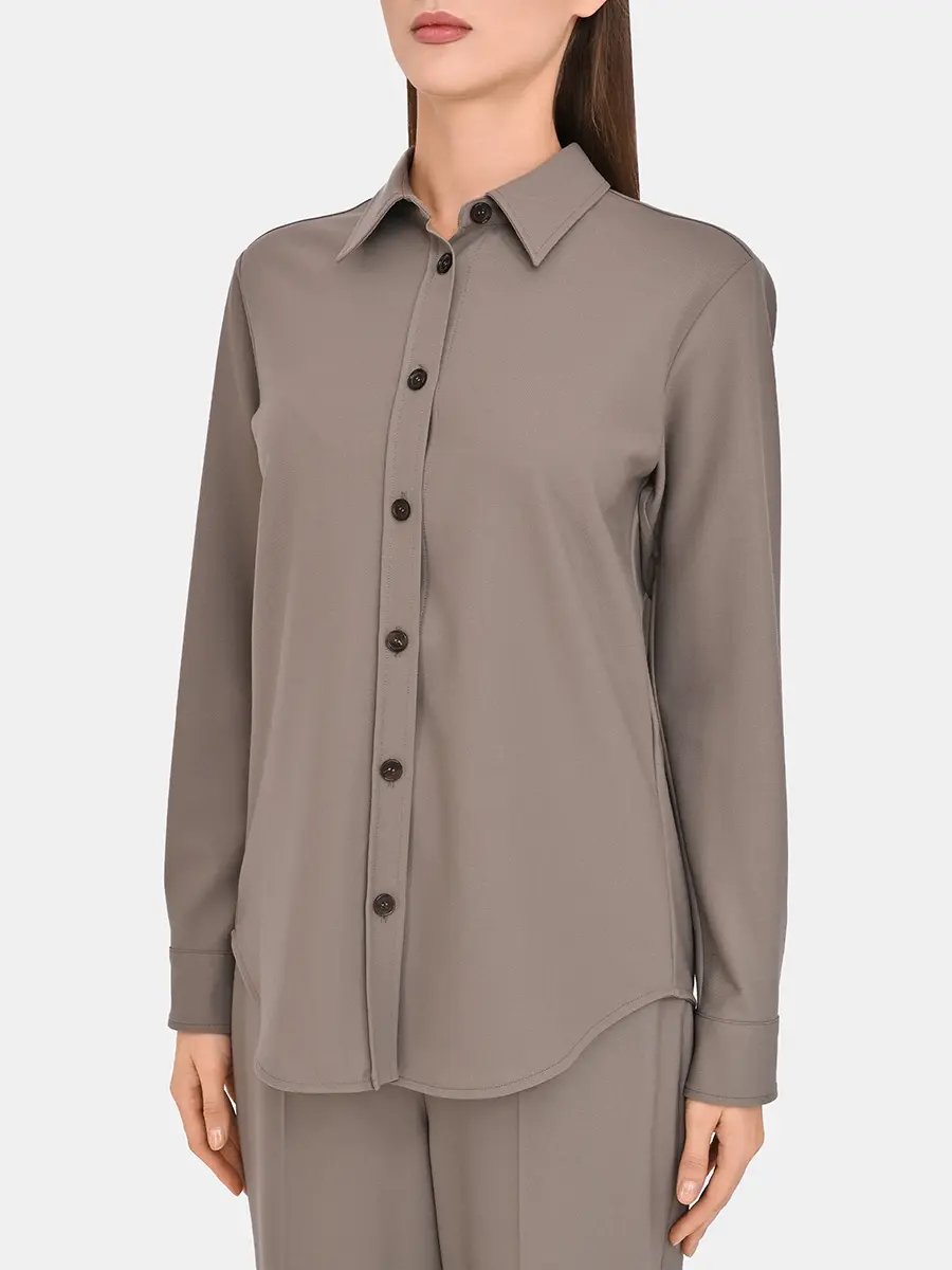 Блуза однотонная