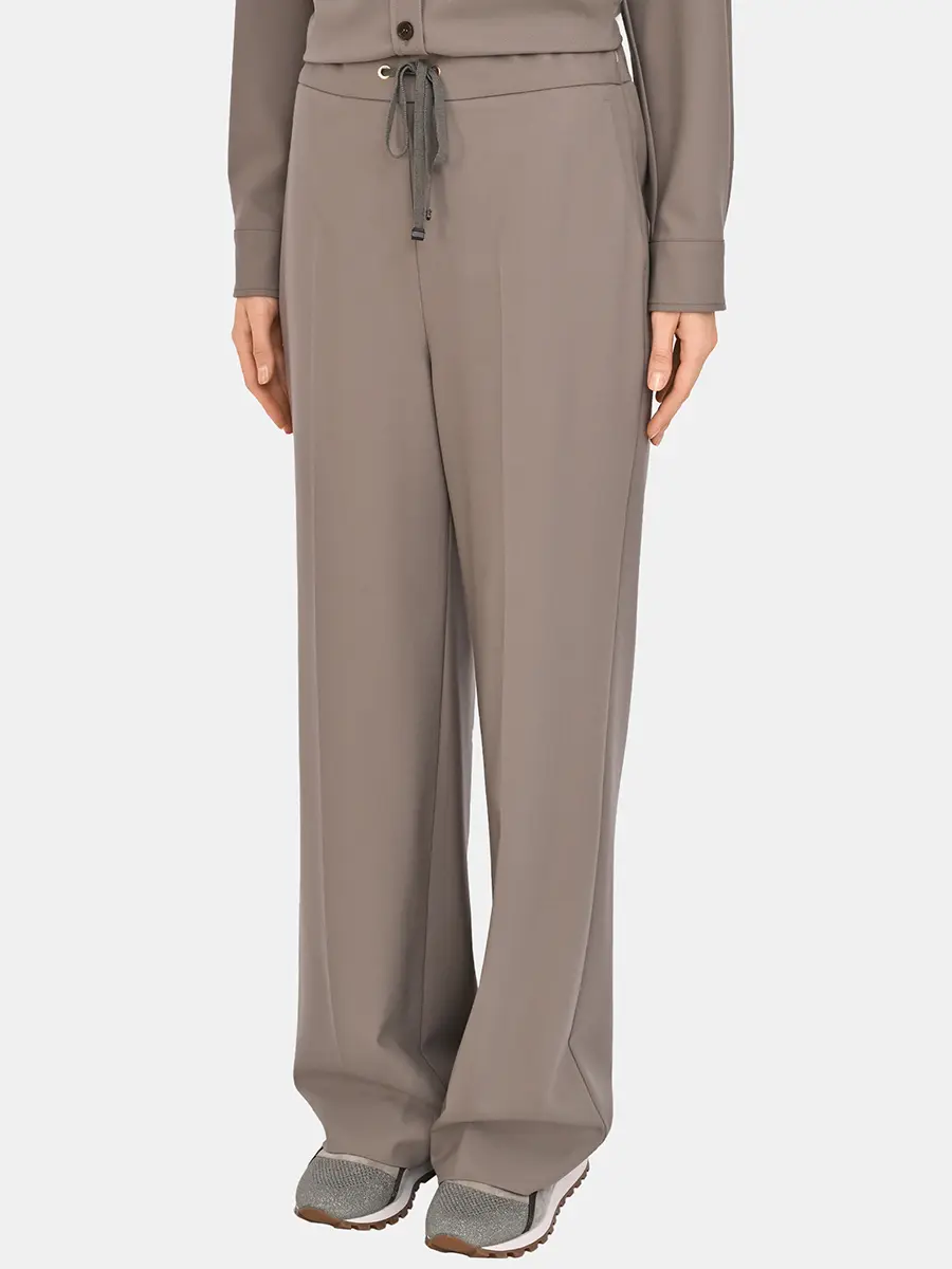 Брюки однотонные