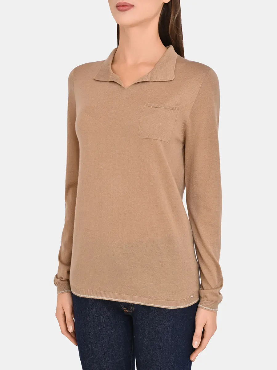 Поло из кашемира и шелка