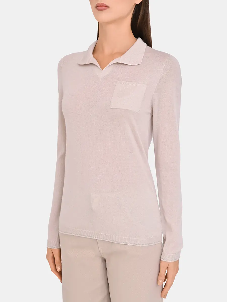 Поло из кашемира и шелка