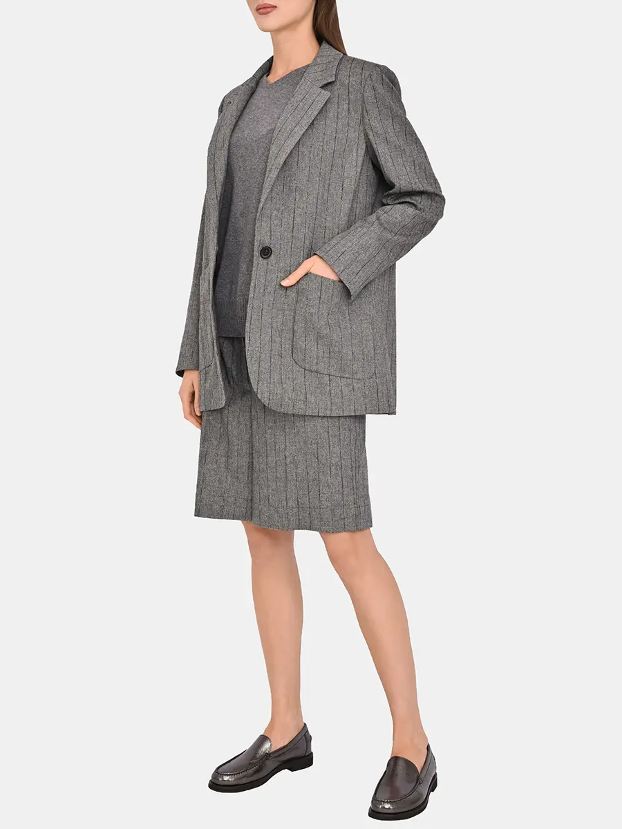 Пиджак из шерсти и вискозы