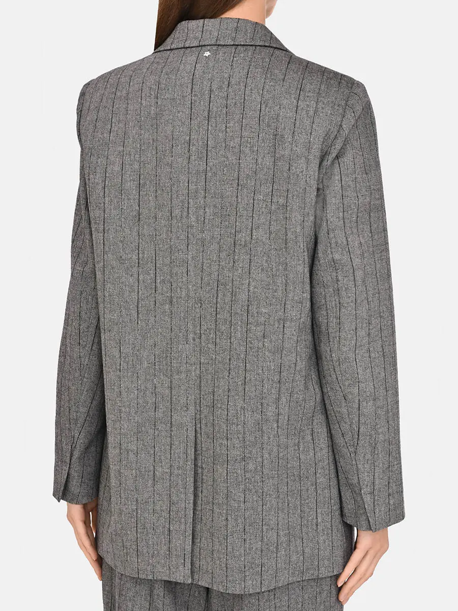 Пиджак из шерсти и вискозы