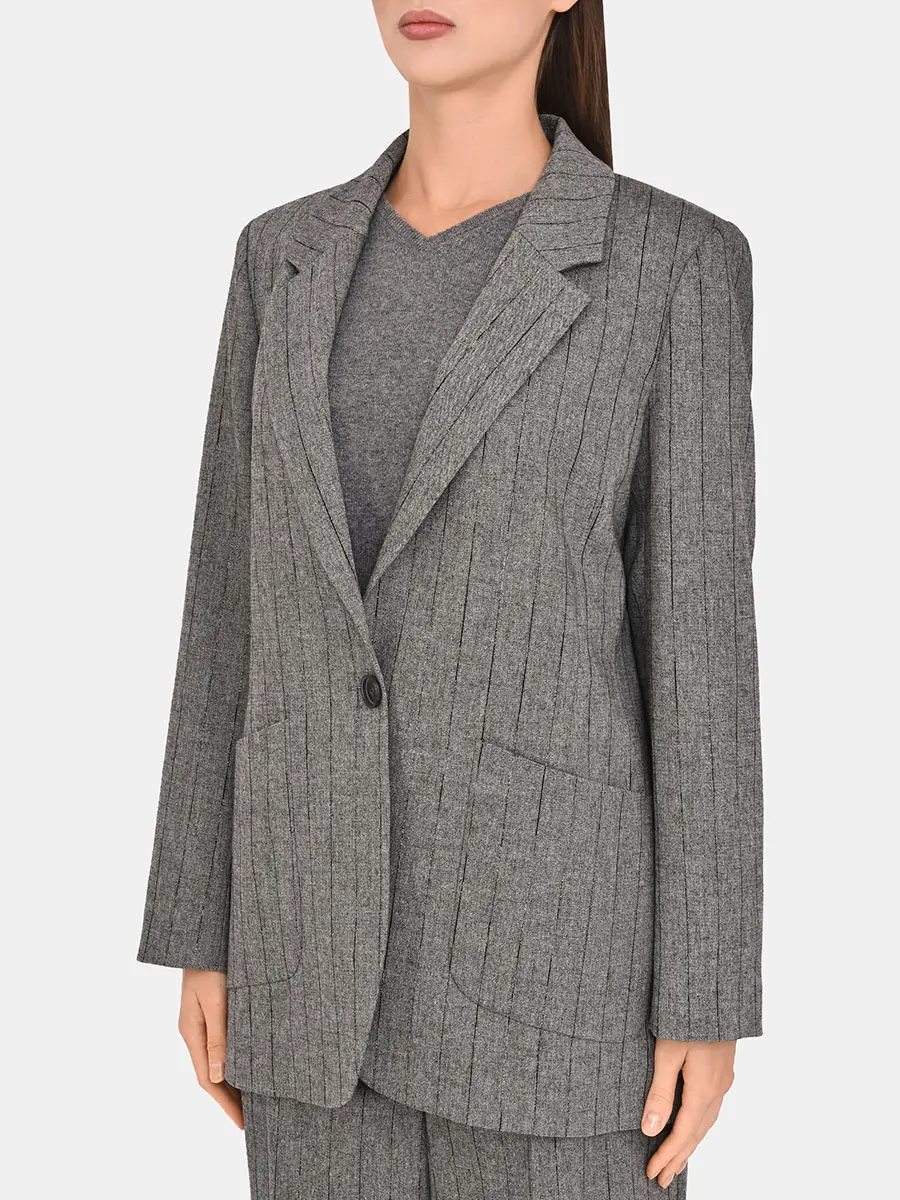 Пиджак из шерсти и вискозы