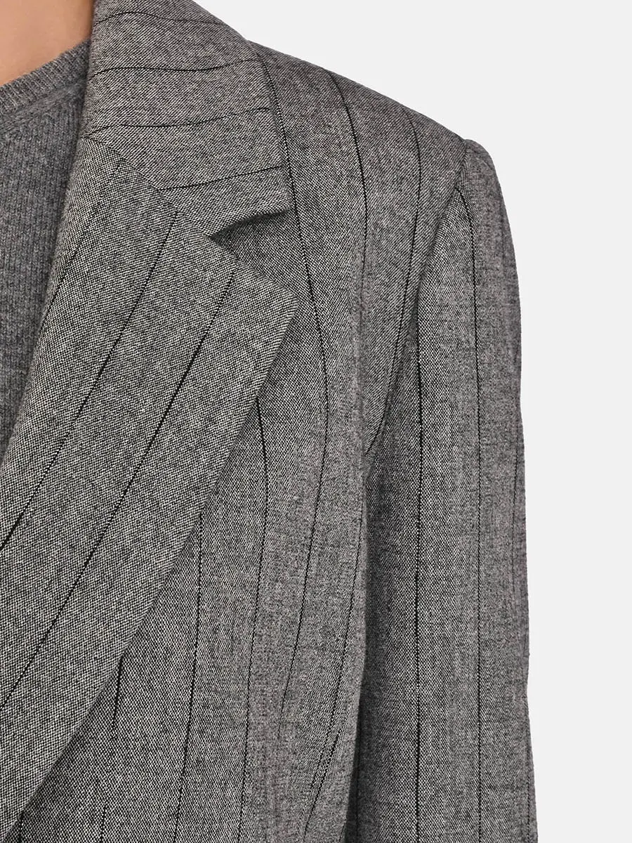 Пиджак из шерсти и вискозы