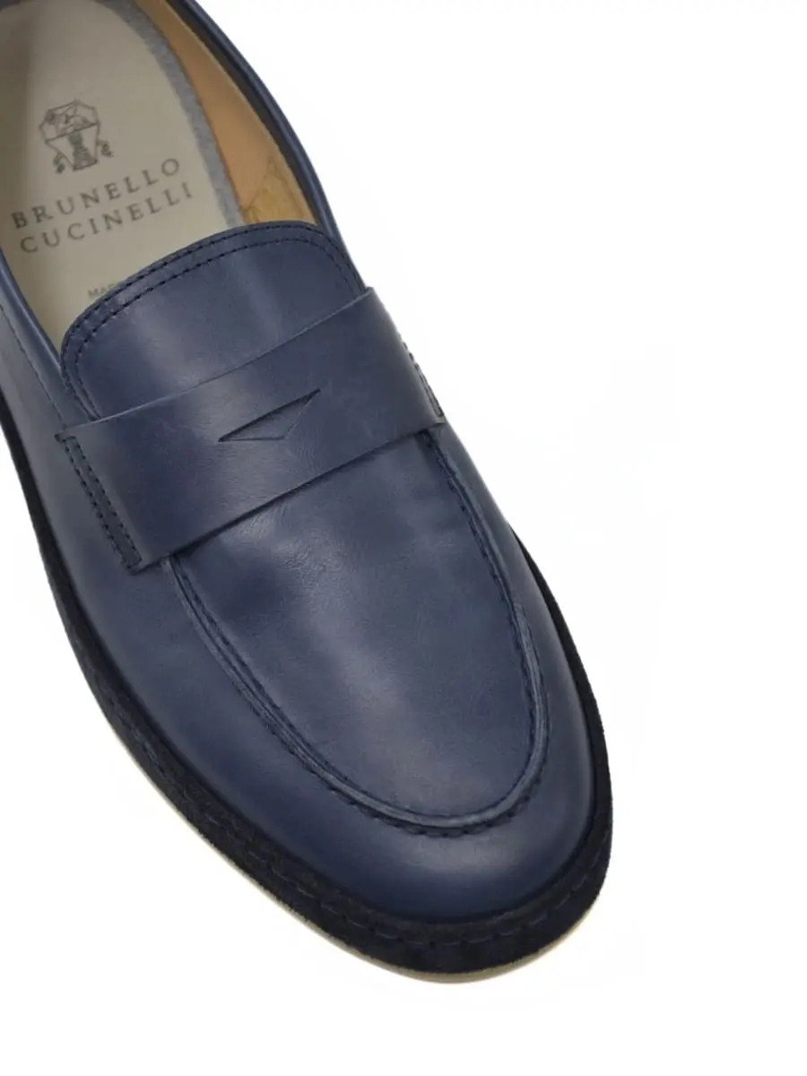 Мокасины кожаные