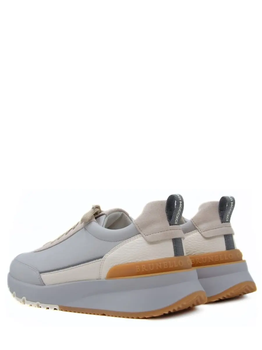 Кроссовки кожаные