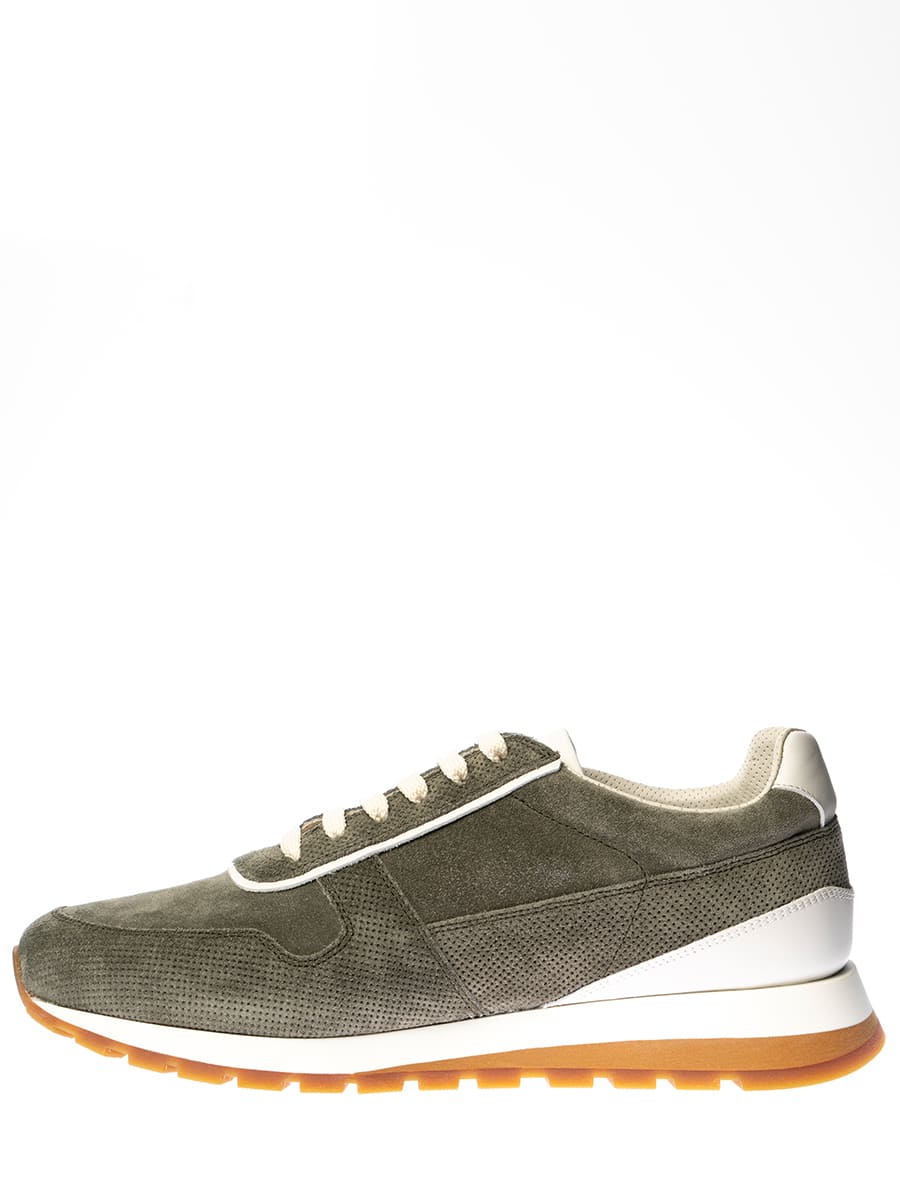 Кроссовки замшевые