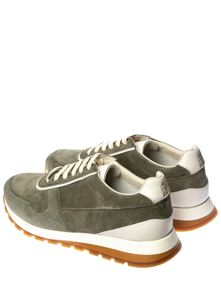 Кроссовки замшевые