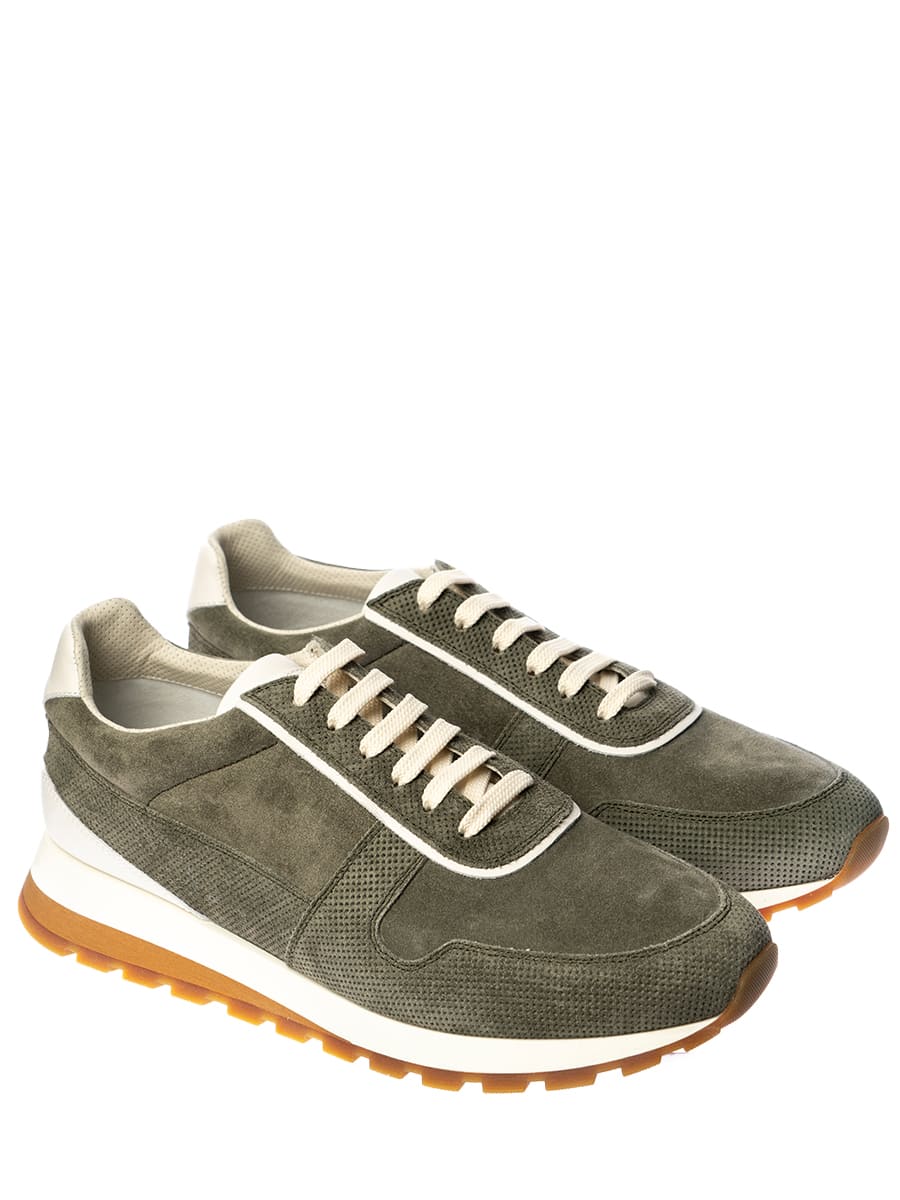 Кроссовки замшевые