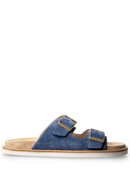 Шлепанцы замшевые BRUNELLO CUCINELLI