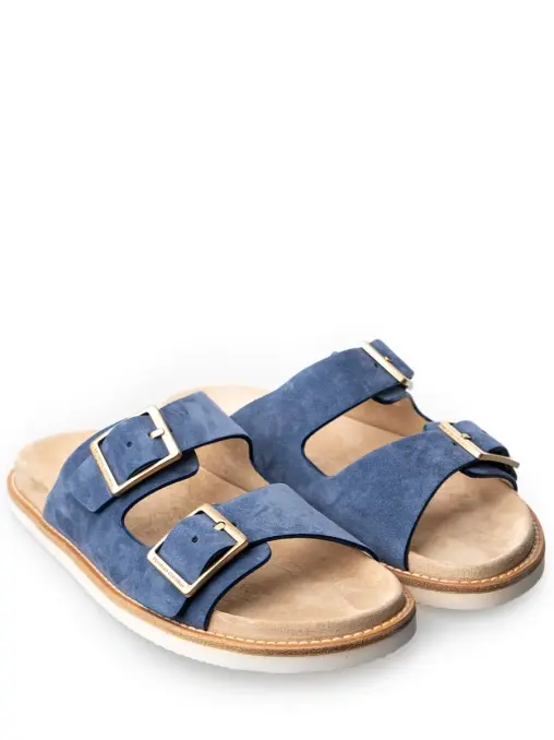 Шлепанцы замшевые BRUNELLO CUCINELLI