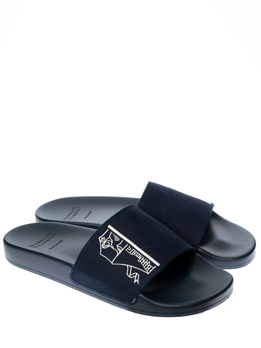 Шлепанцы однотонные