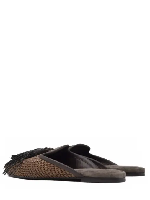 Мюли текстильные BRUNELLO CUCINELLI