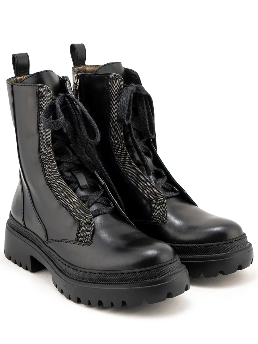 Ботинки кожаные