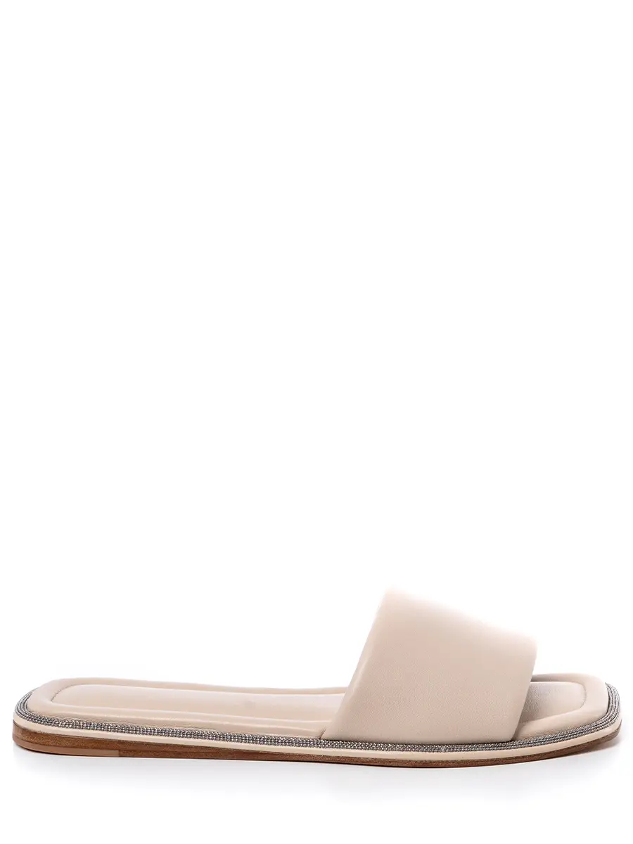 Шлепанцы кожаные