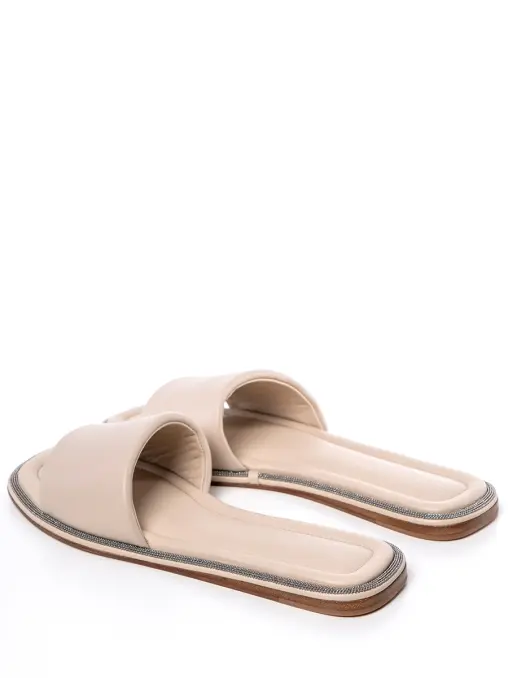 Шлепанцы кожаные BRUNELLO CUCINELLI