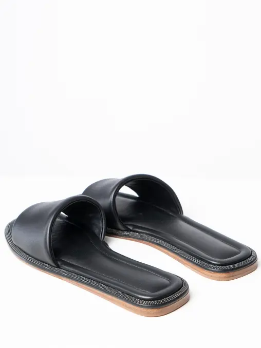 Шлепанцы кожаные BRUNELLO CUCINELLI