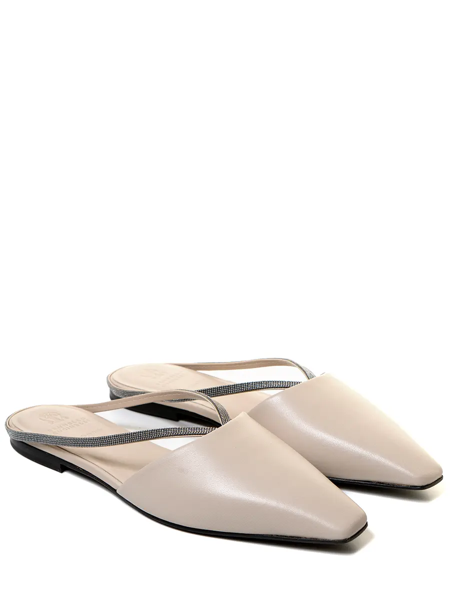 Мюли кожаные