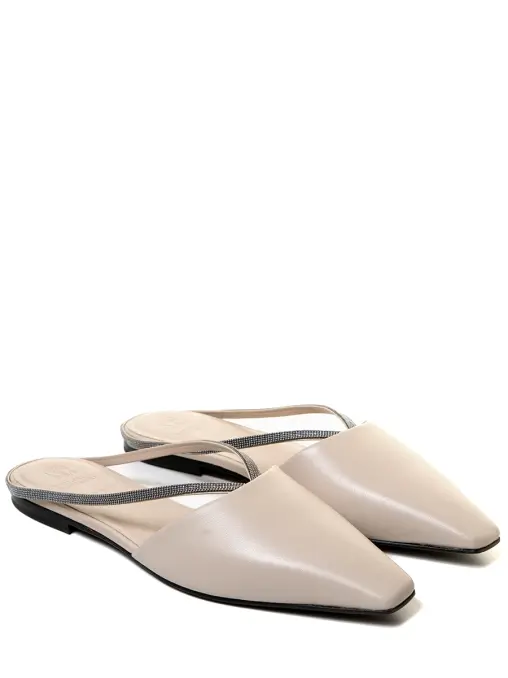 Мюли кожаные BRUNELLO CUCINELLI