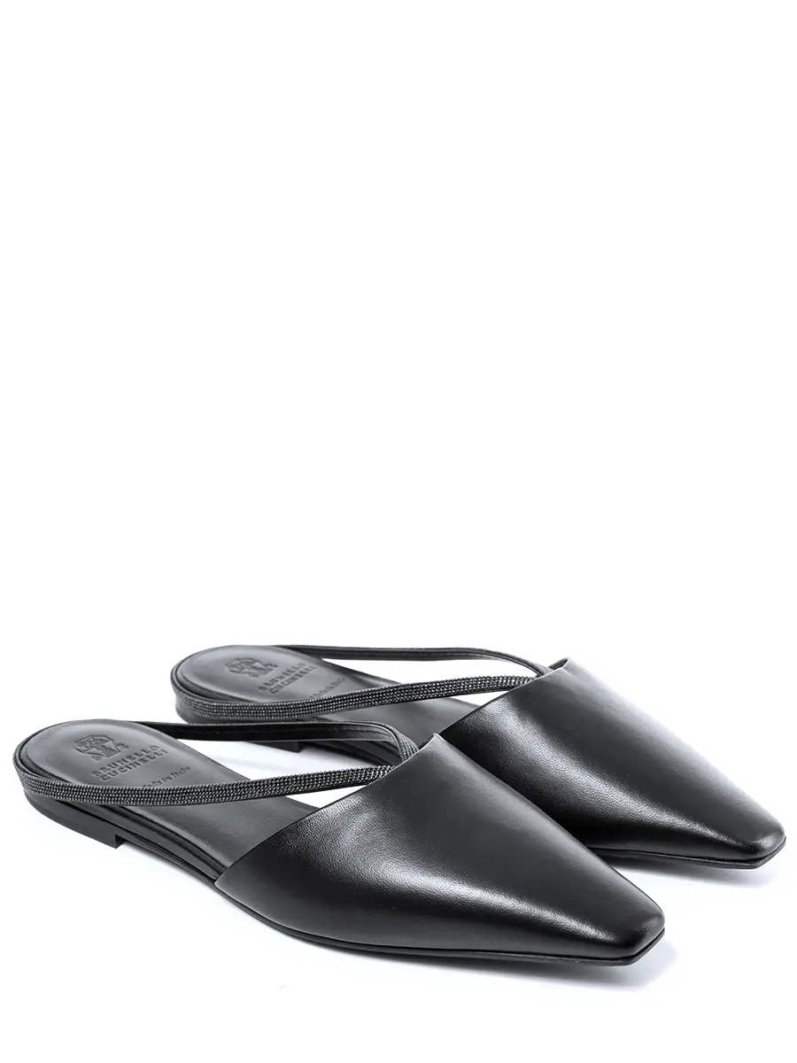 Мюли кожаные