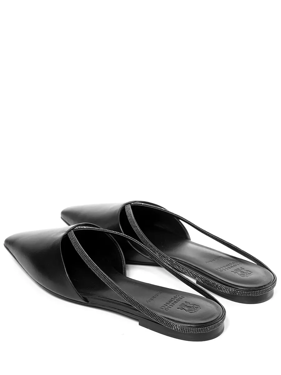 Мюли кожаные