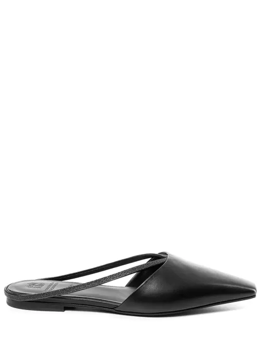 Мюли кожаные BRUNELLO CUCINELLI