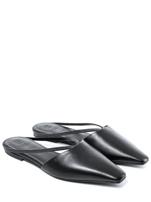 Мюли кожаные BRUNELLO CUCINELLI
