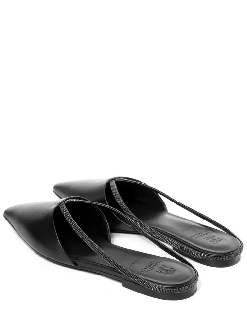 Мюли кожаные BRUNELLO CUCINELLI