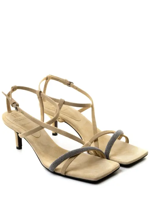 Босоножки замшевые BRUNELLO CUCINELLI