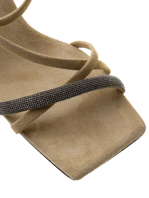 Босоножки замшевые BRUNELLO CUCINELLI