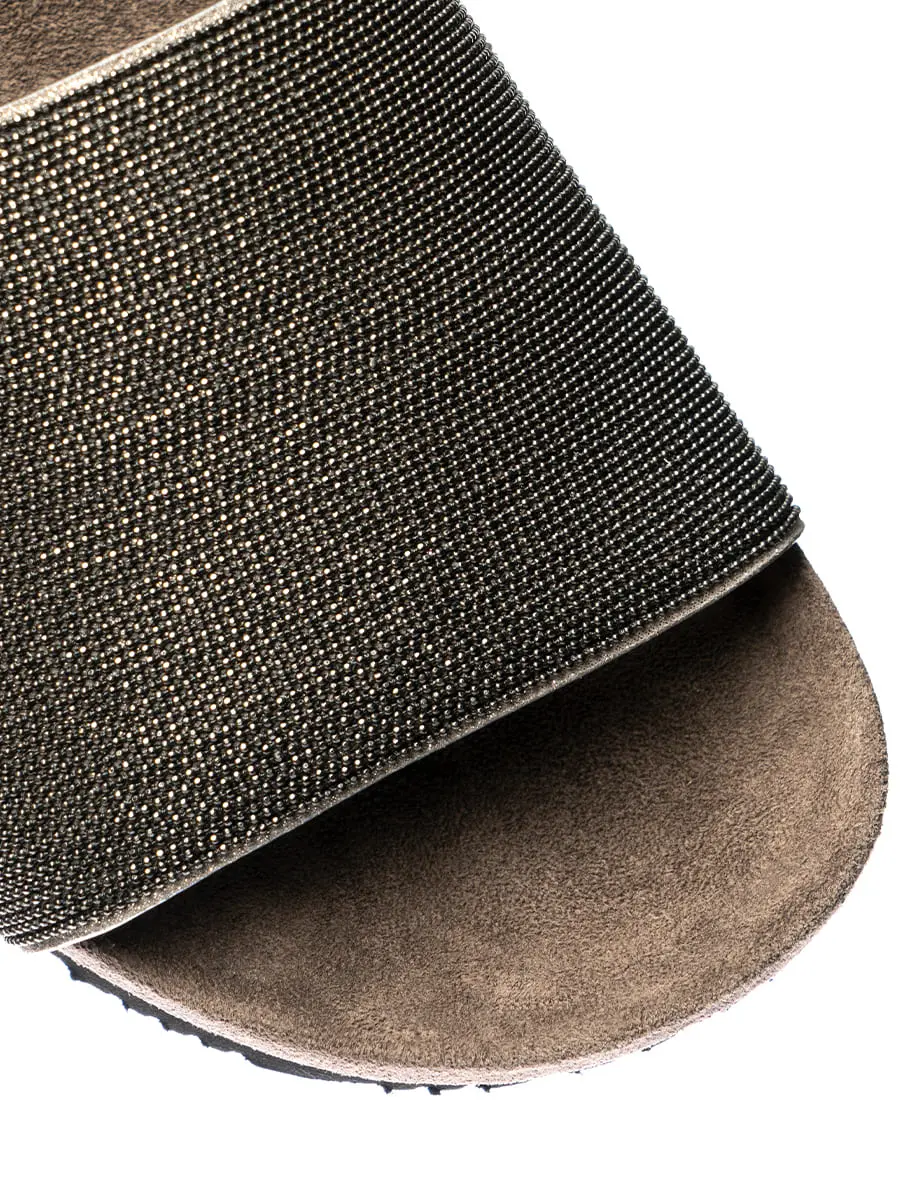 Шлепанцы замшевые