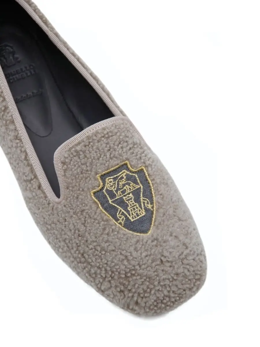 Лоферы меховые