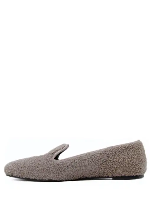 Лоферы меховые BRUNELLO CUCINELLI