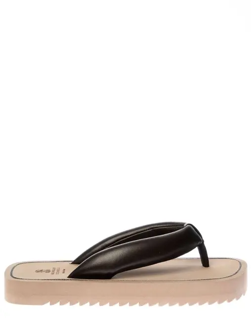 Шлепанцы кожаные BRUNELLO CUCINELLI